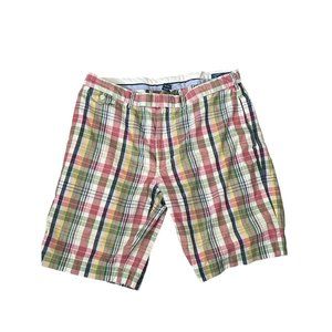 1967 Ralph Lauren Sportswear Men's Size 38 Madras Plaid Short Pink POLO